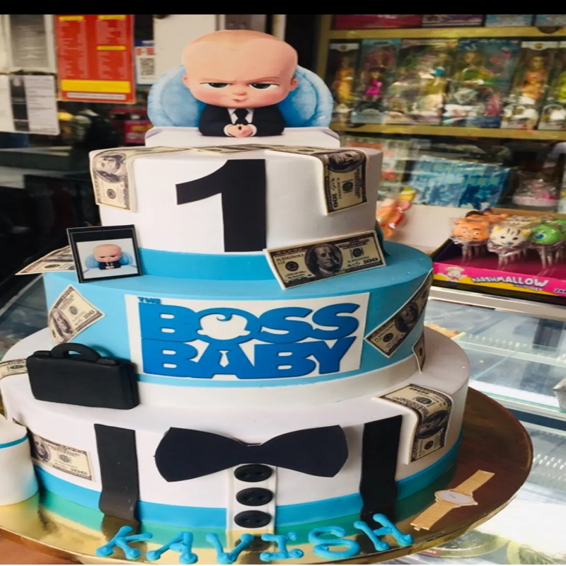 Boss Baby First Birthday Cake