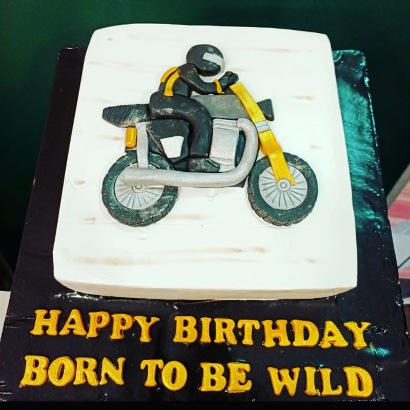 Bike theme cake for biker - bike lover