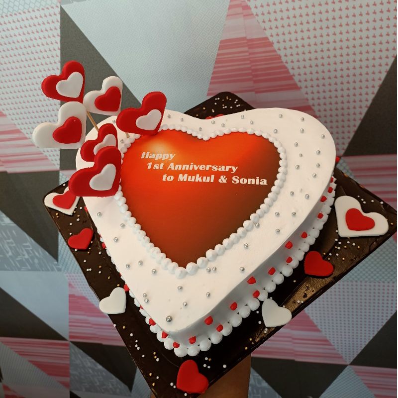 Heart shaped cake