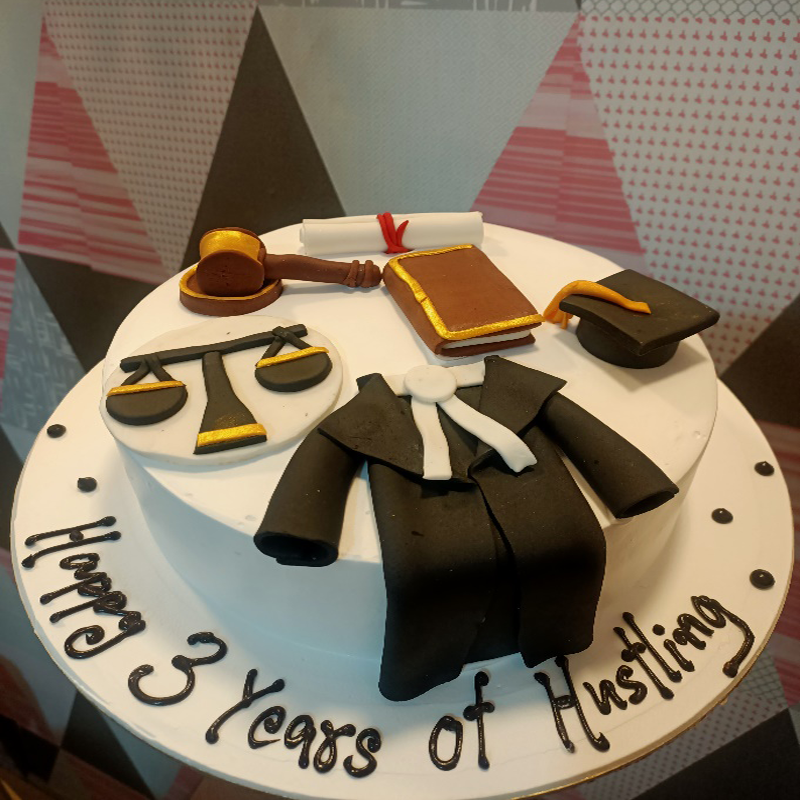Lawyer theme Cake