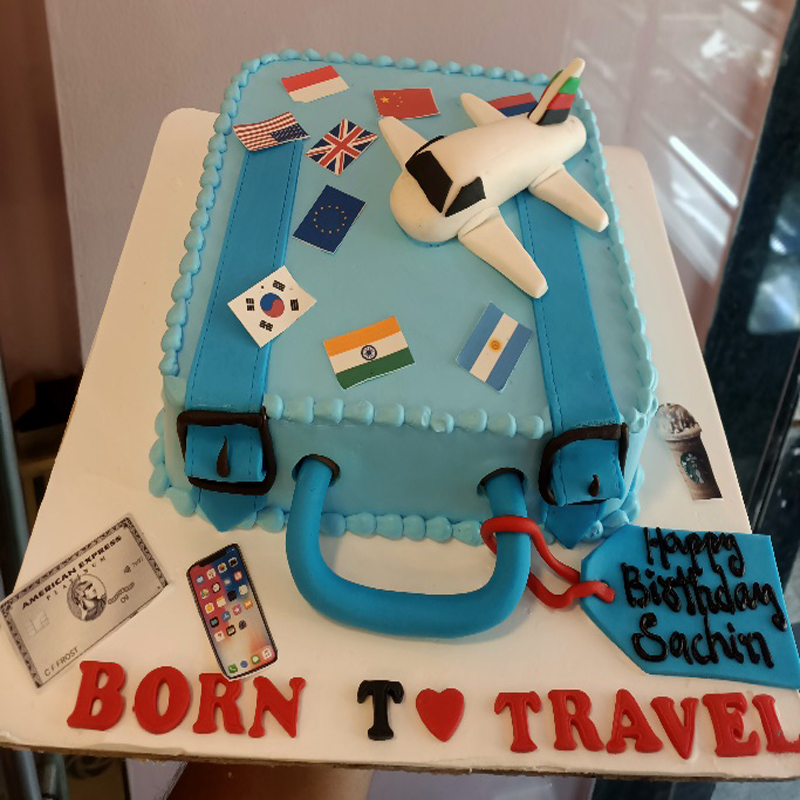 Traveler theme cake