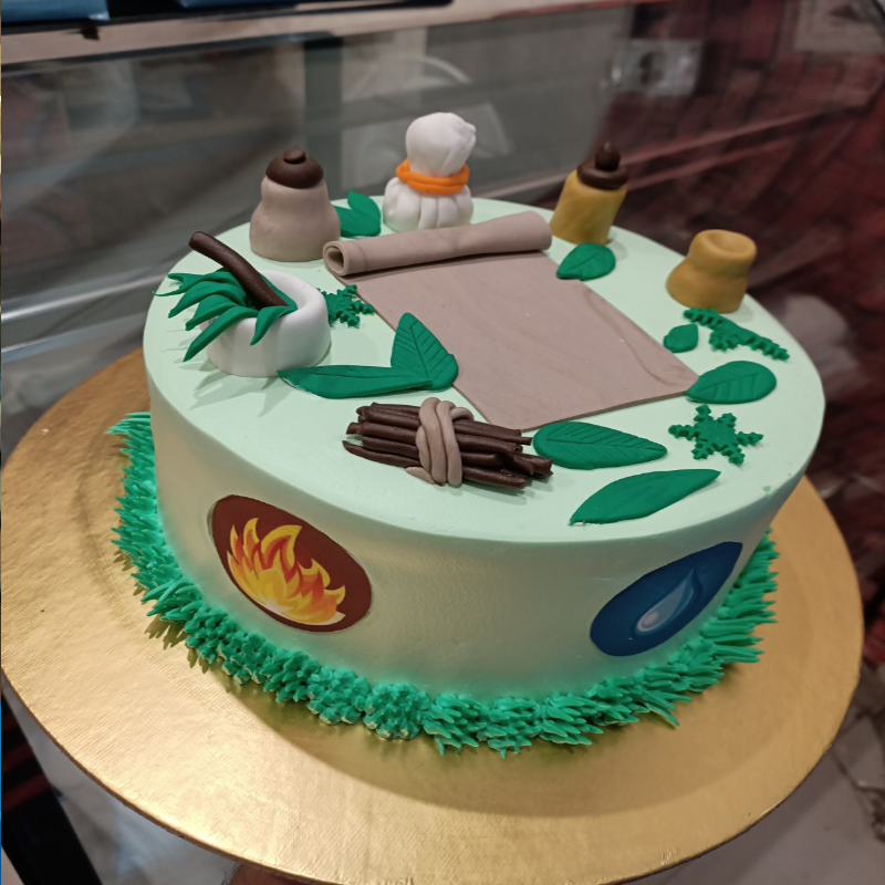 Ayurvedic theme cake