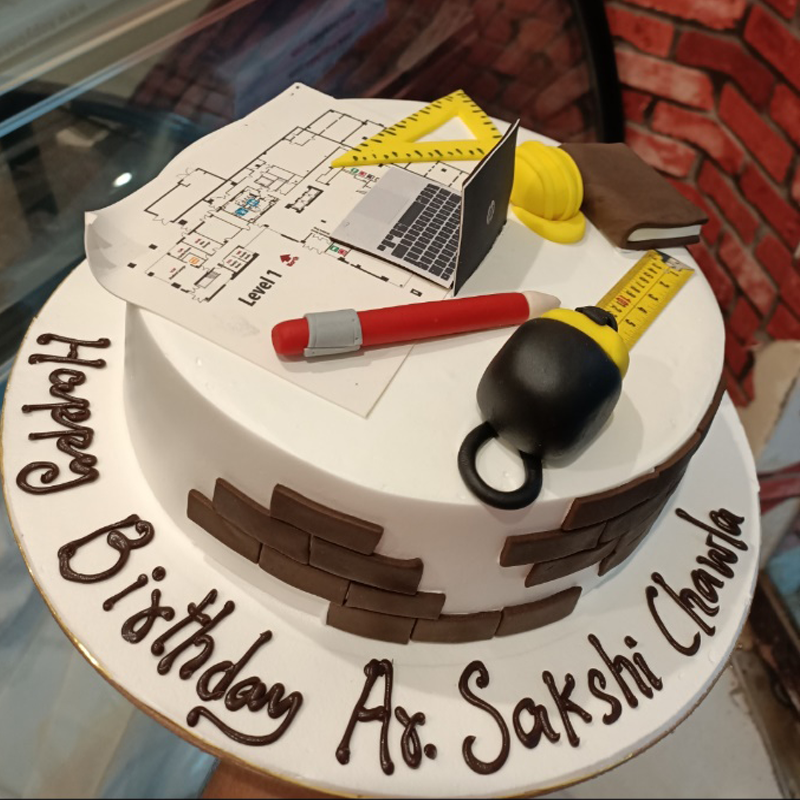 Civil engineer theme cake