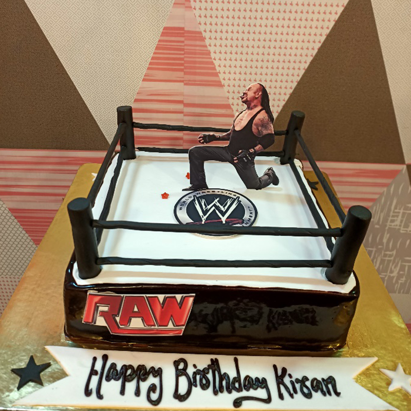 Wrestling theme cake