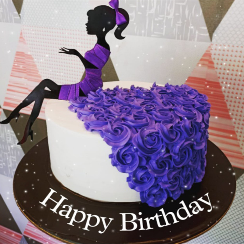 Young Lady theme cake