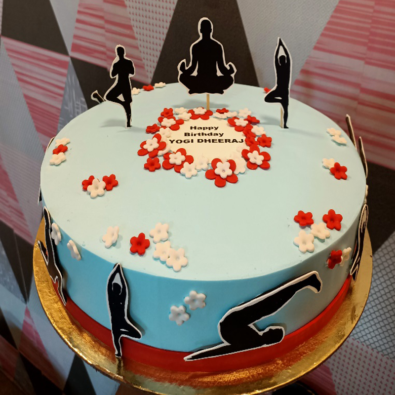 Yoga Theme Cake