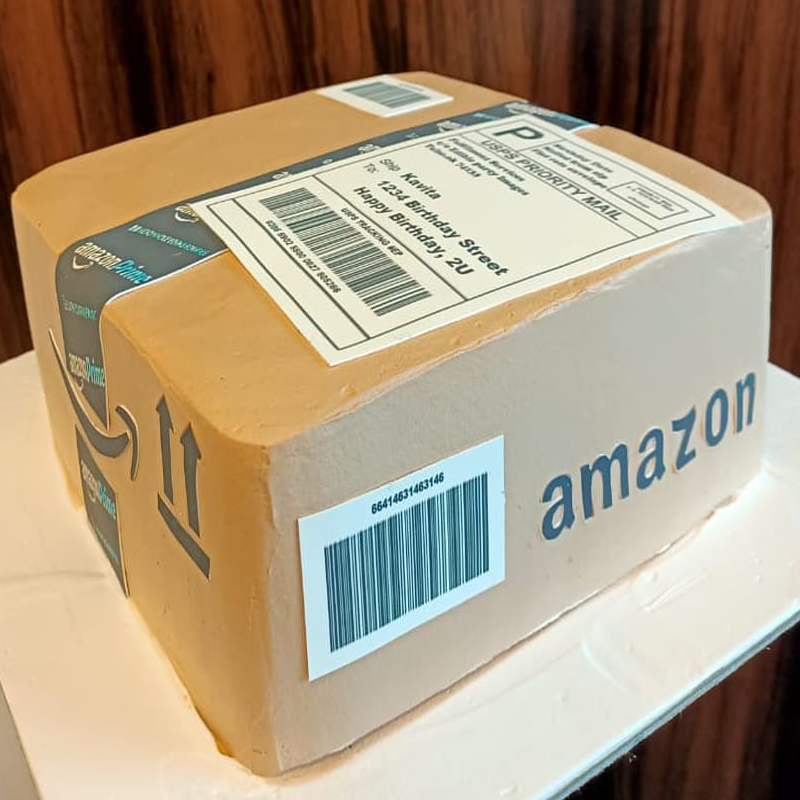 Amazon box theme cake