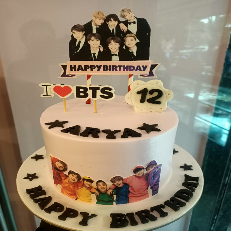 BTS theme cake