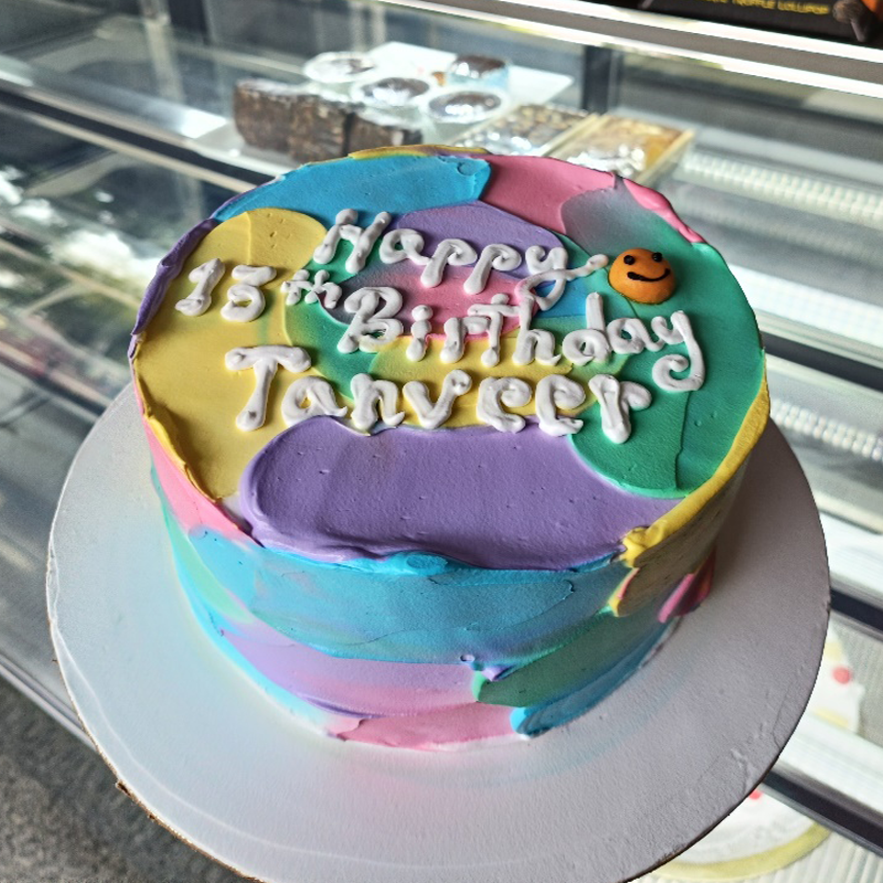 Multiclour theme cake
