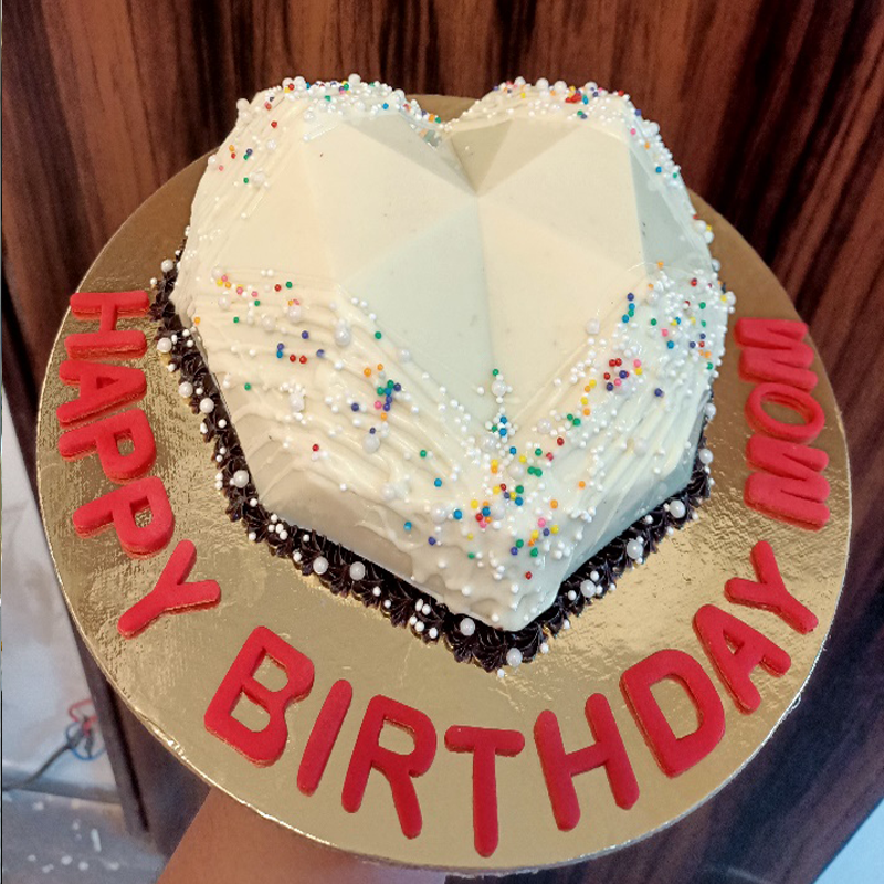 Pinata cake heart shaped