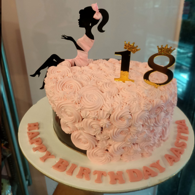 Young lady theme cake